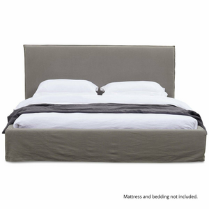Kalona KAUAI Queen Bed Base & Bedhead Coal WS-703Q-COAL-01-NZ
