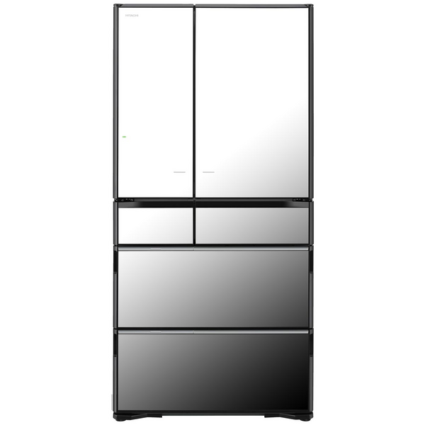 Hitachi 735L Multi Drawer French Door Refrigerator Crystal Mirror Glass RZX740RAX