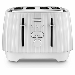 Delonghi Ballerina 4-Slice Toaster Opaline White CTD4003W