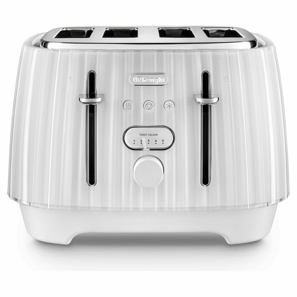 Delonghi Ballerina 4-Slice Toaster Opaline White CTD4003W