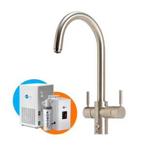 Insinkerator MultiTap Chilled Multi-Function Mixer Tap System Juno Brushed CHJUNO-BR