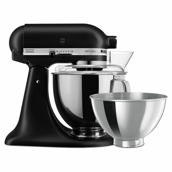 KitchenAid KSM160 Artisan Stand Mixer Matte Black 5KSM160PSABM | Andoo
