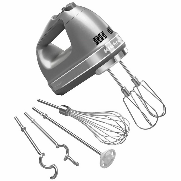 KitchenAid シルバー KitchenAid Artisan Hand Mixer Silver 5KHM926ACU | Andoo