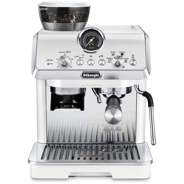 Delonghi La Specialista Arte Evo Cold Brew Manual Coffee Machine White EC9255W2