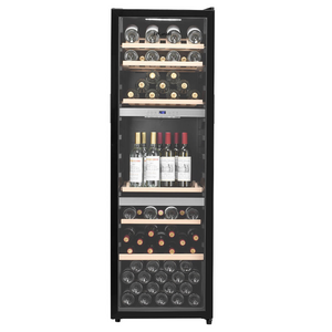 LeCavist 140 Bottle Triple Zone Wine Cabinet Black LEK1403ZPV