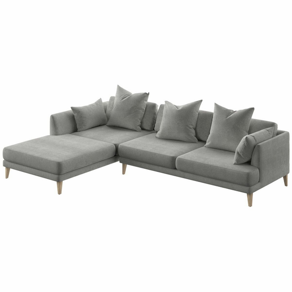 Kalona KYOTO Left Facing Chaise Sofa Cloud WS-205-LC-VILA-11