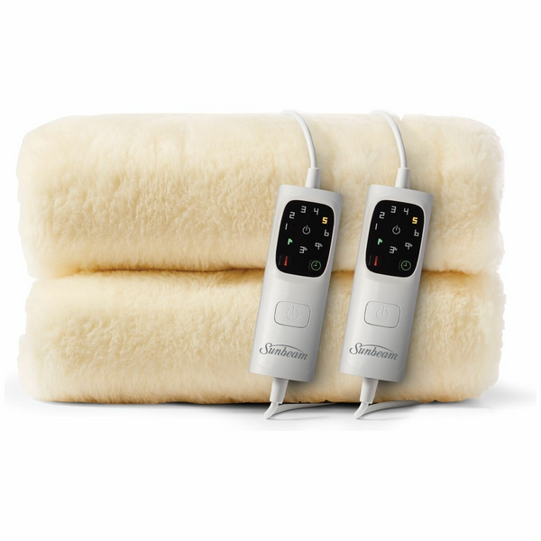 Sunbeam Sleep Perfect Wool Fleece Electric Blanket Super King BLW5681 Andoo
