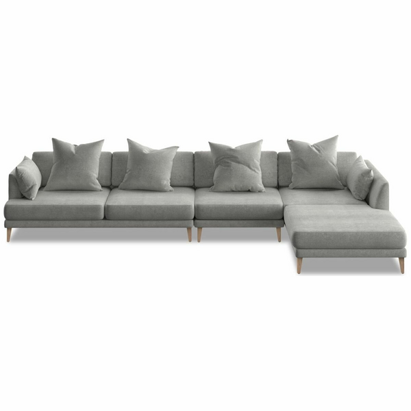 Kalona KYOTO Right Facing Extended Chaise Sofa Cloud WS-205-RCS-VILA-11