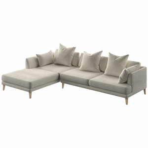 Kalona KYOTO Left Facing Chaise Sofa Pearl WS-205-LC-VILA-54