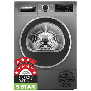 Bosch Series 6 8kg Heat Pump Dryer Graphite WQG235DRAU